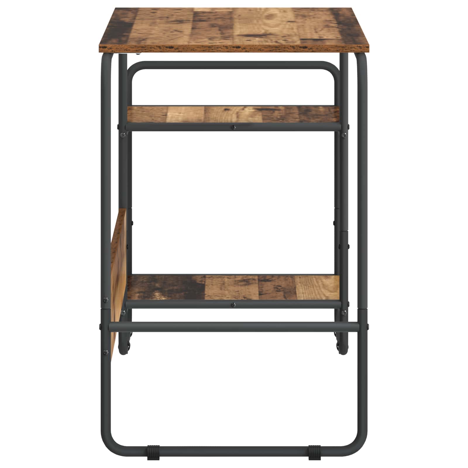 Bureau Avec Rangement Bois De Chêne 131,5 X 50 X 75,5 Cm