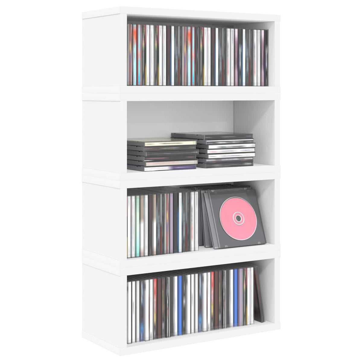 Rack De Rangement Pour Cd 4 Pc 40 X 17 X 17 Cm