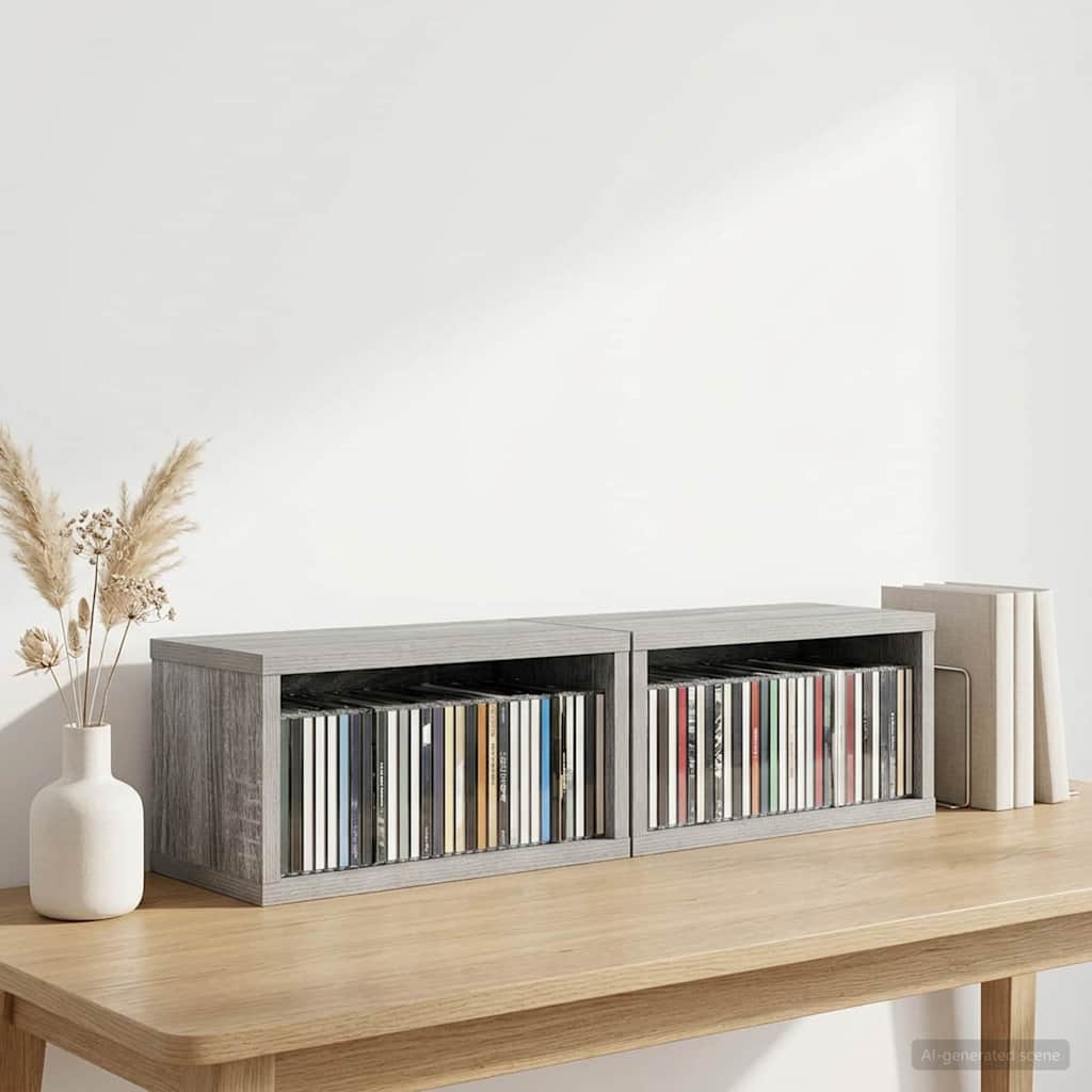 Rack De Rangement Pour Cd 4 Pc 40 X 17 X 17 Cm