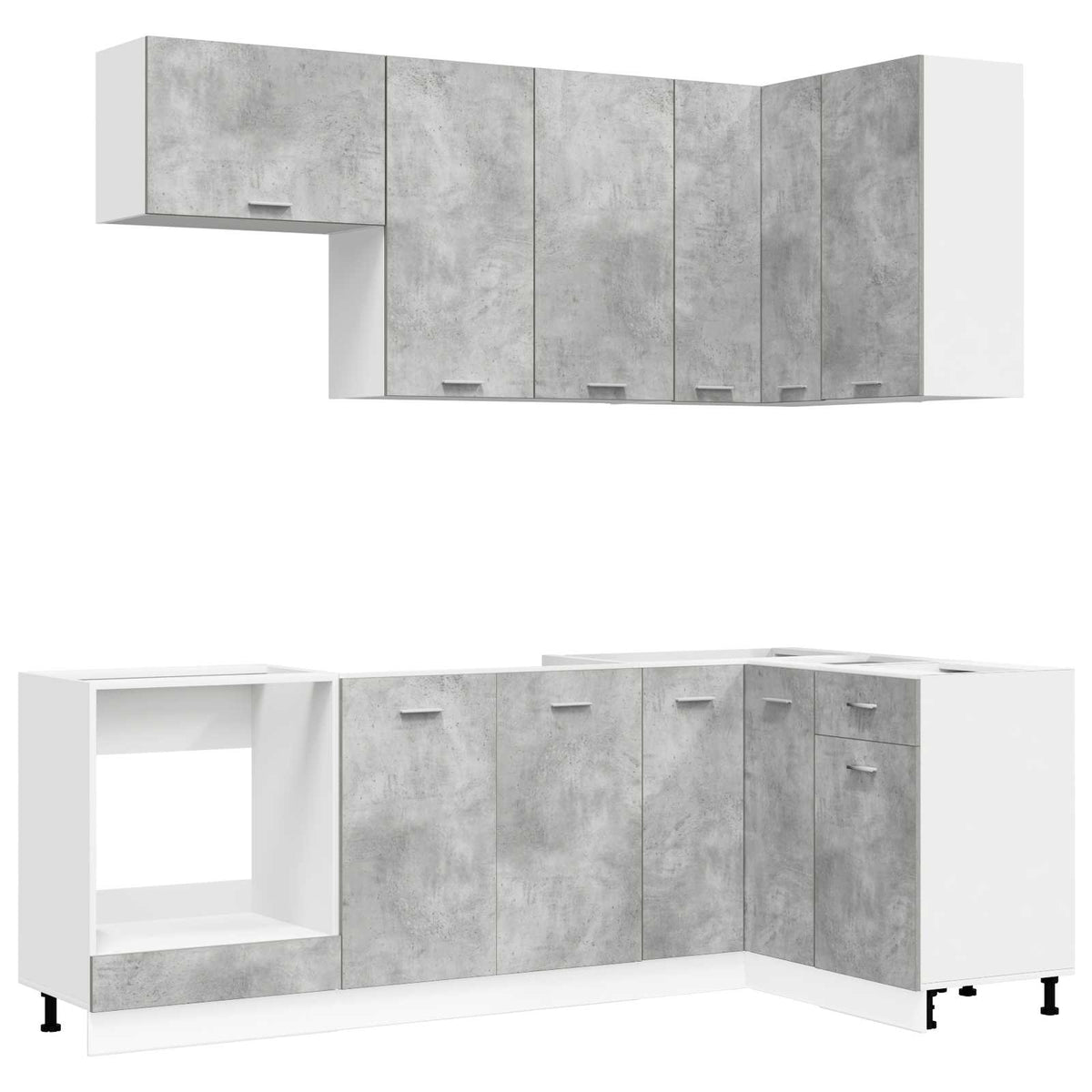 Unité De Cuisine Lyon 8 Pc Bois D'ingénierie