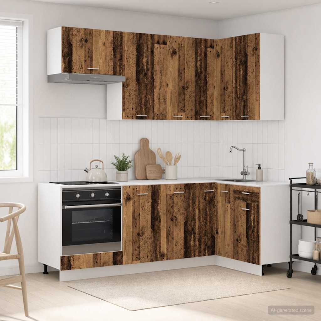 Unité De Cuisine Lyon 8 Pc Bois D'ingénierie