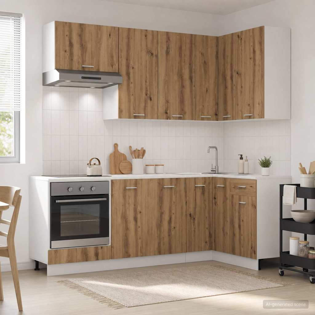 Unité De Cuisine Lyon 8 Pc Bois D'ingénierie