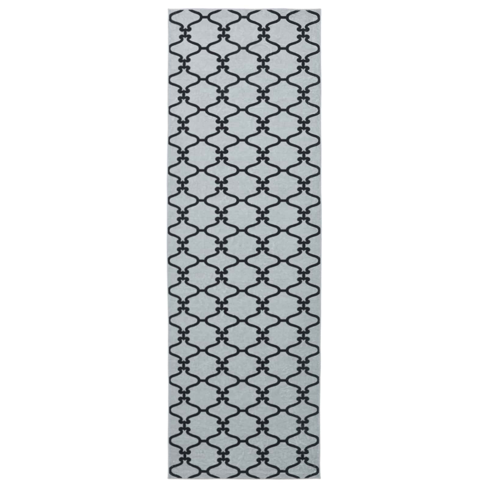 Coureur De Tapis Oriz 1150 Gsm Motif En Maille Noire