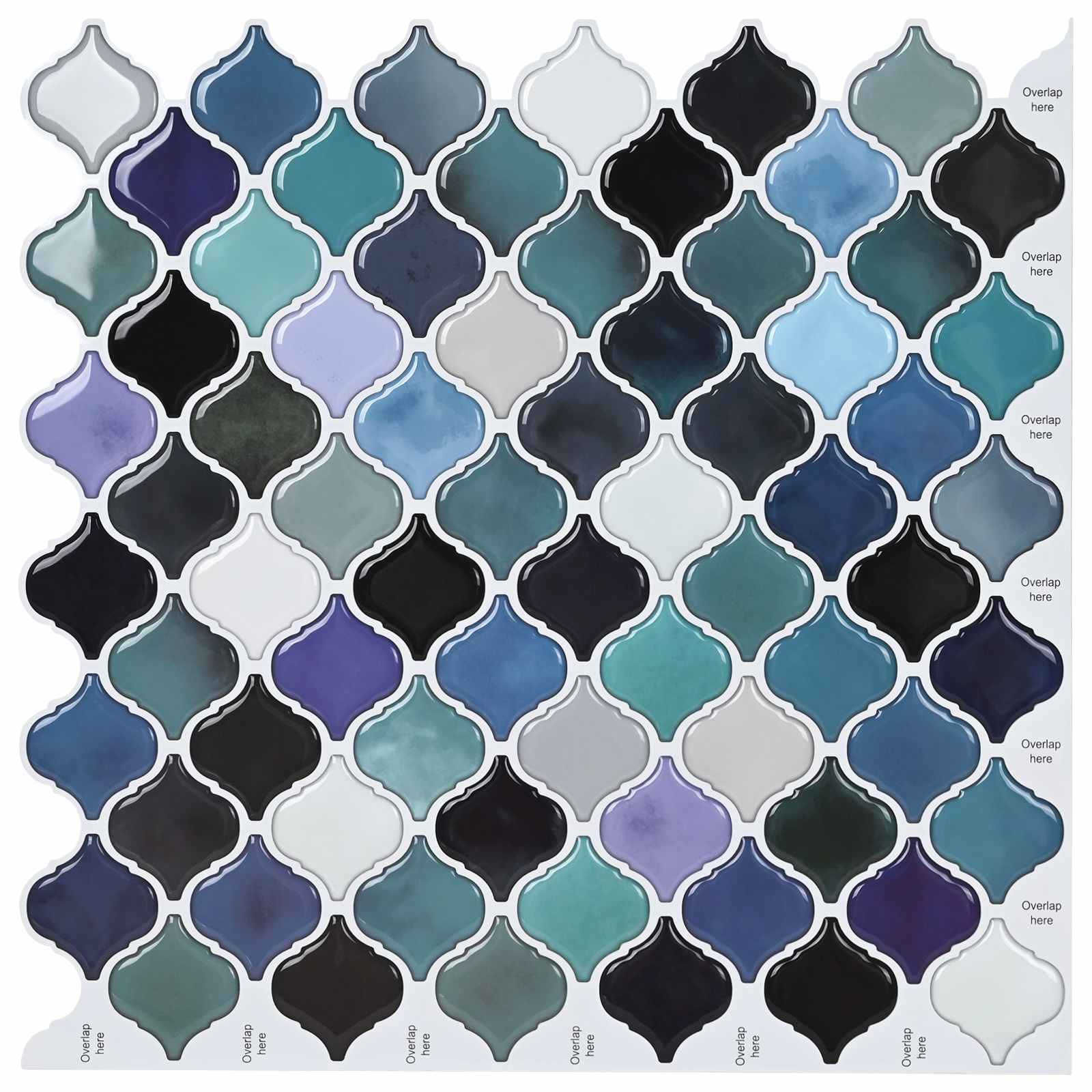 Carreau Lanterne 10 Pièces 27 X 27 Cm Polyuréthane Et Pet