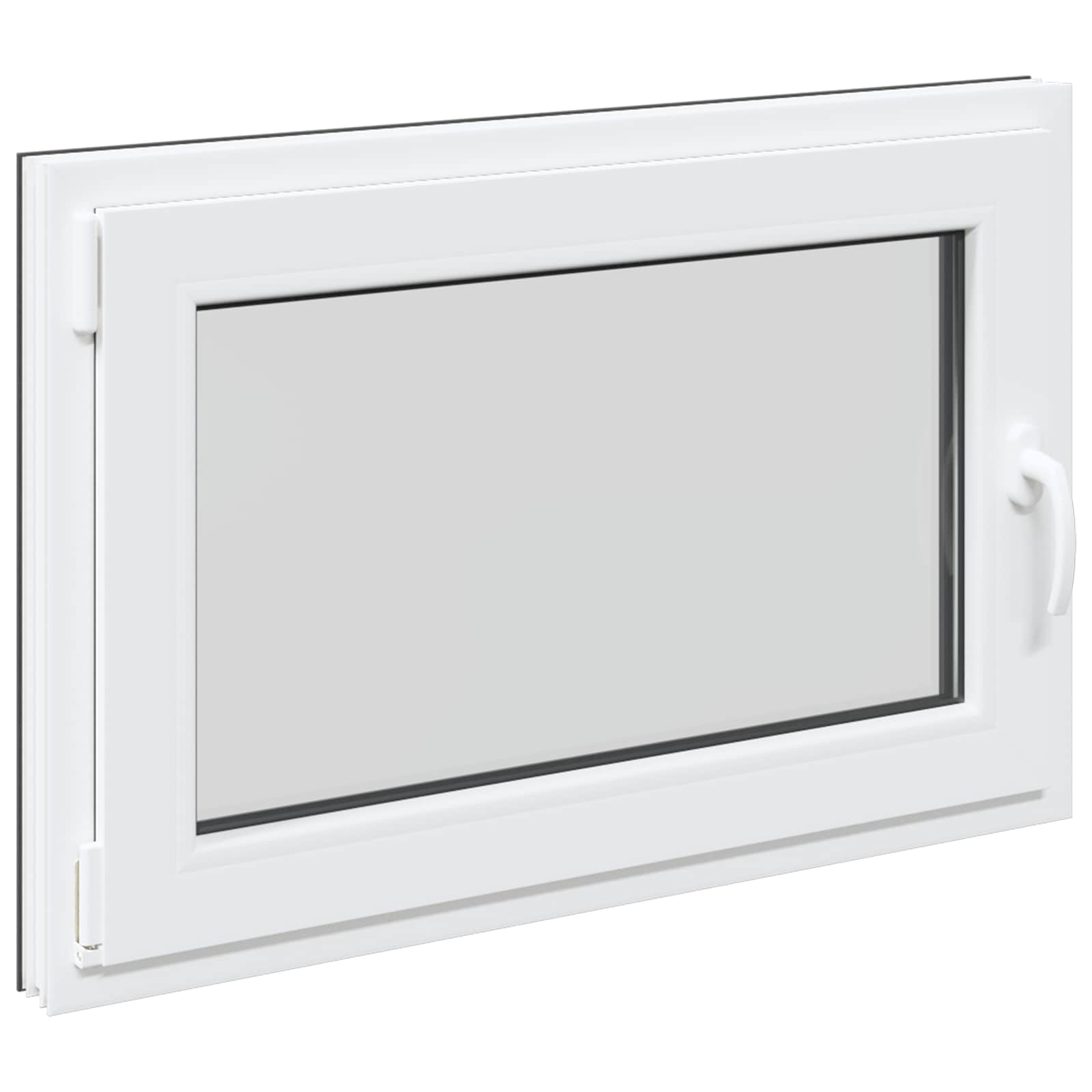 Fenêtre De Sous-Sol Risor 90 X 60 Cm Pvc Et Verre Anthracite