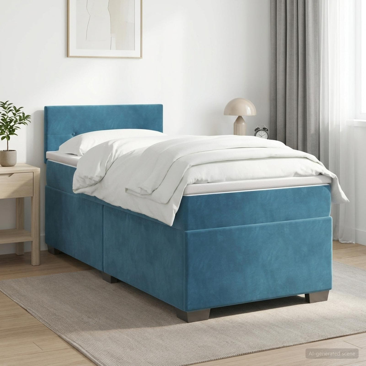 Sommier À Lattes De Lit Et Matelas Velours
