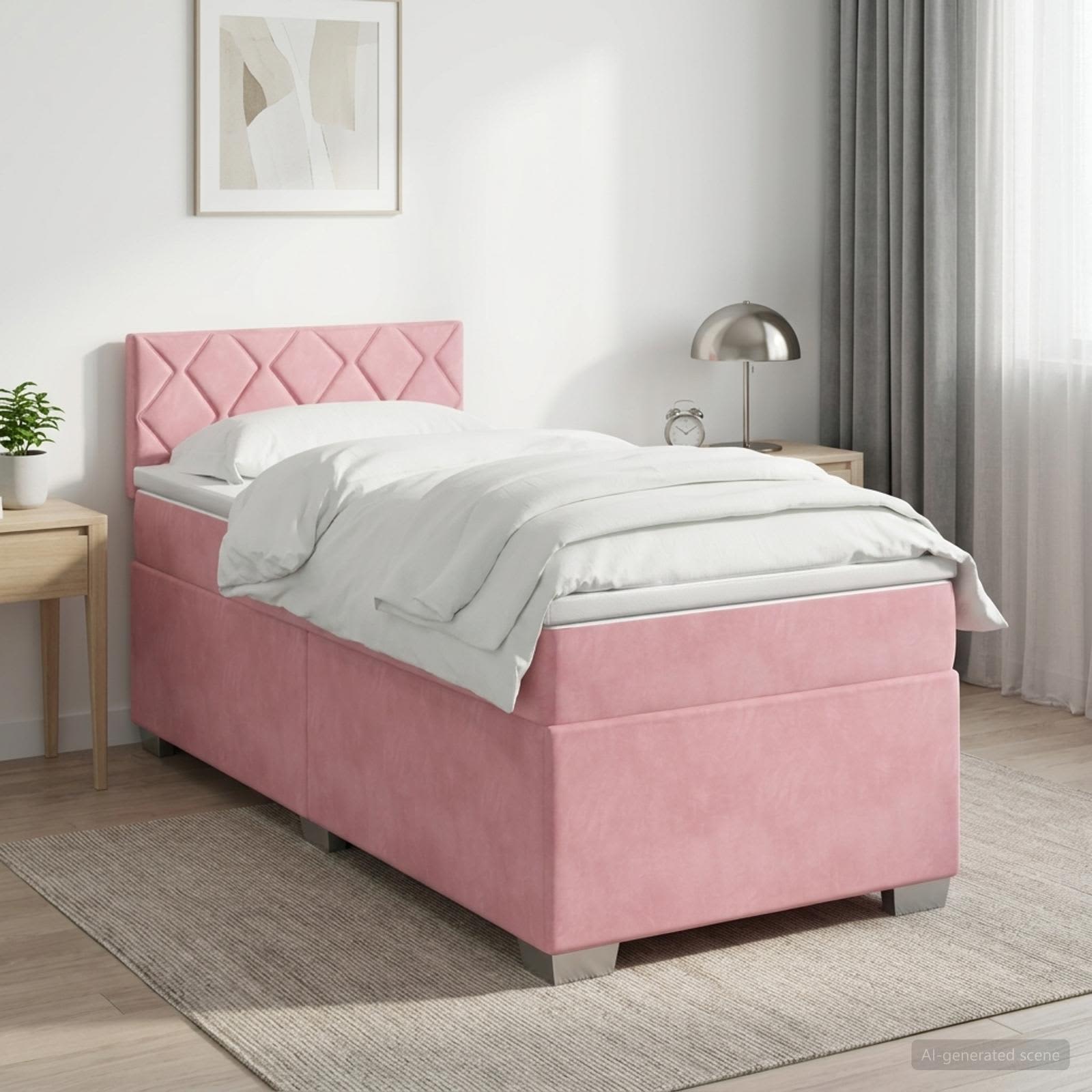 Sommier À Lattes De Lit Et Matelas Velours