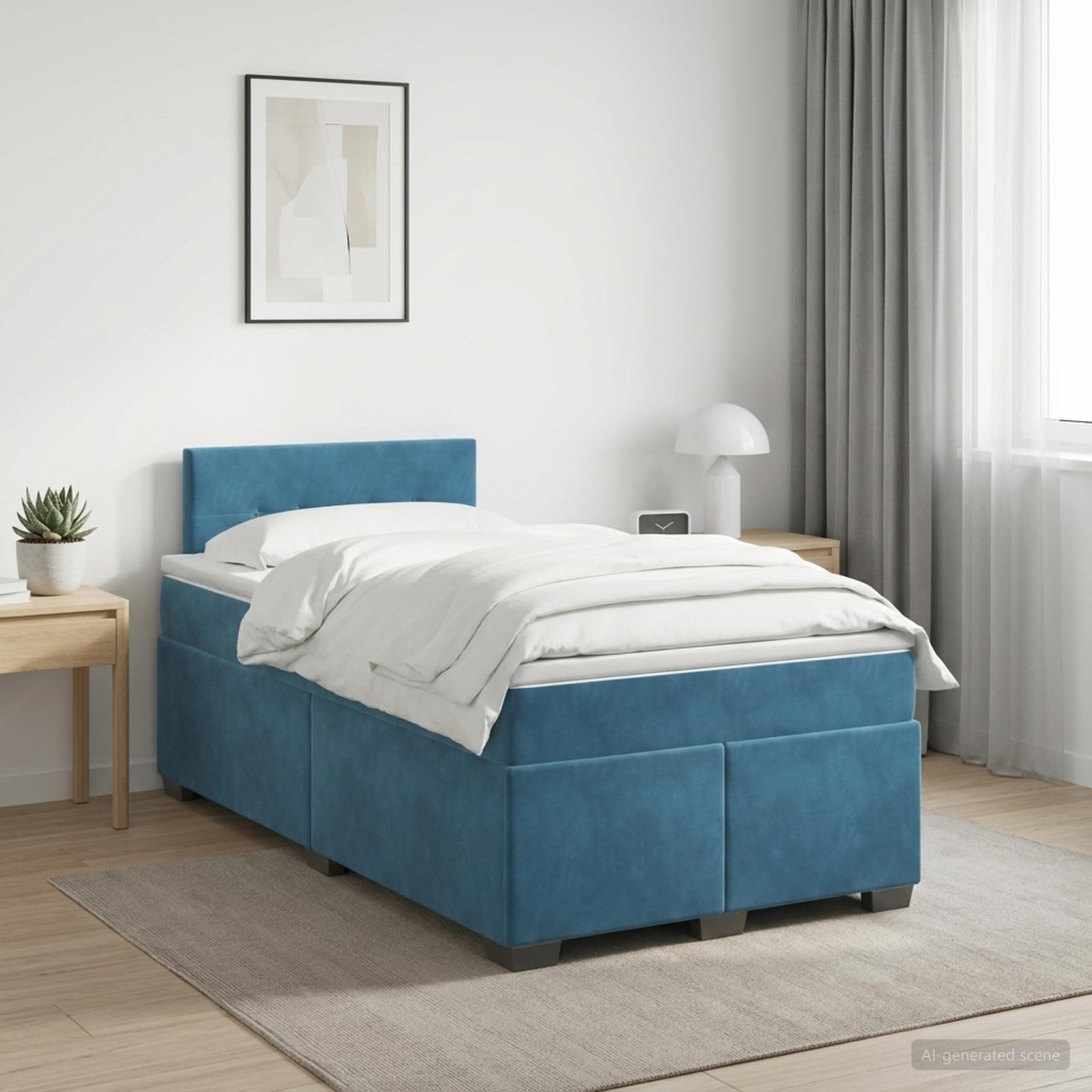Sommier À Lattes De Lit Et Matelas Velours