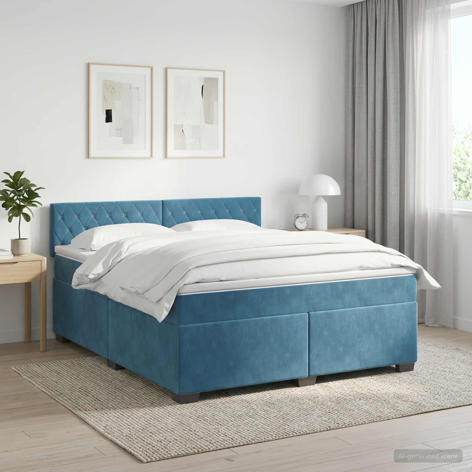 Sommier À Lattes De Lit Et Matelas Velours