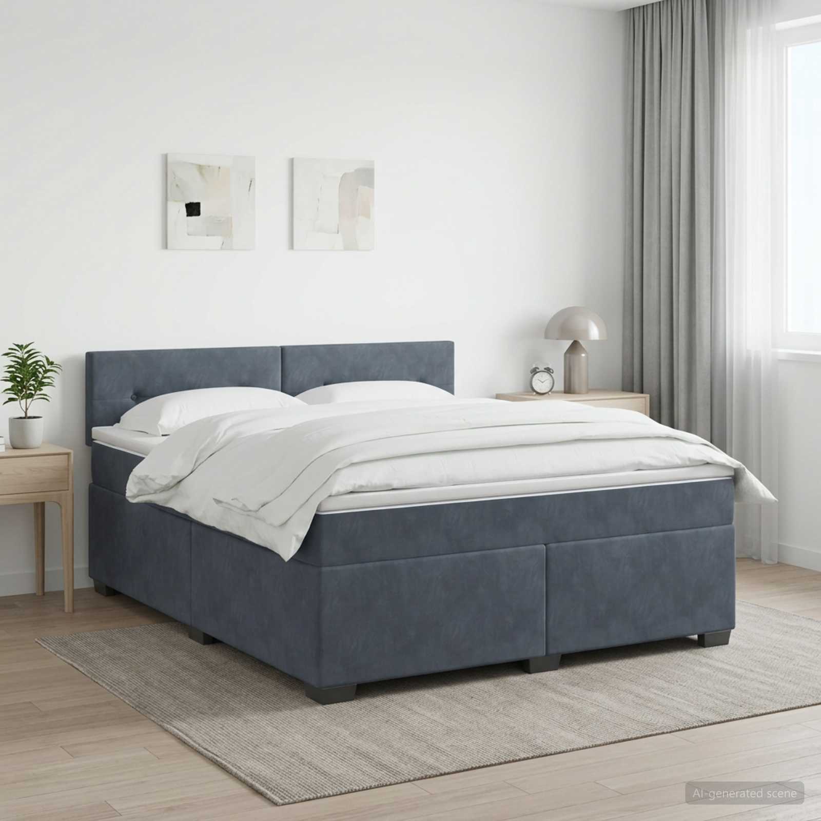 Sommier À Lattes De Lit Et Matelas Velours