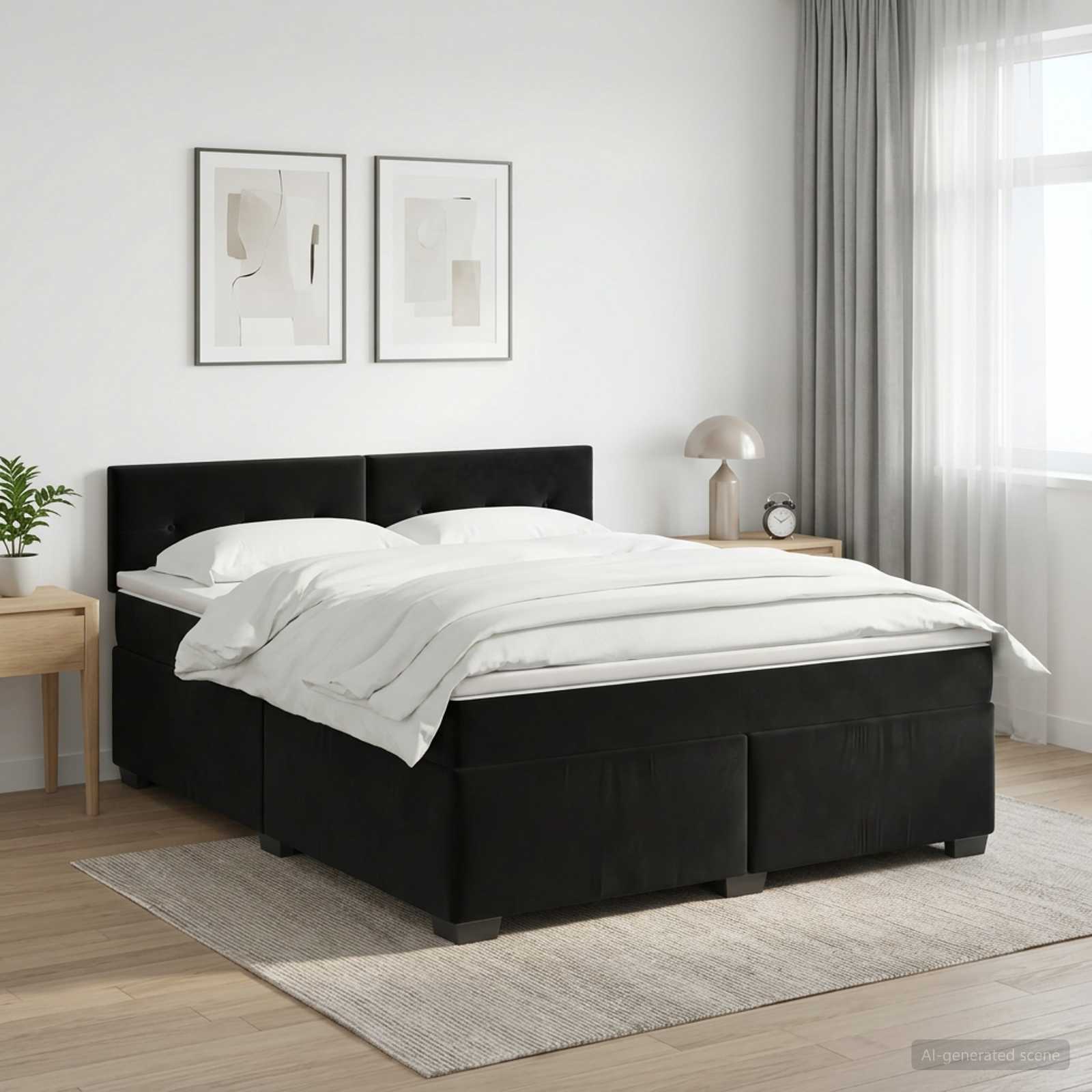 Sommier À Lattes De Lit Et Matelas Velours