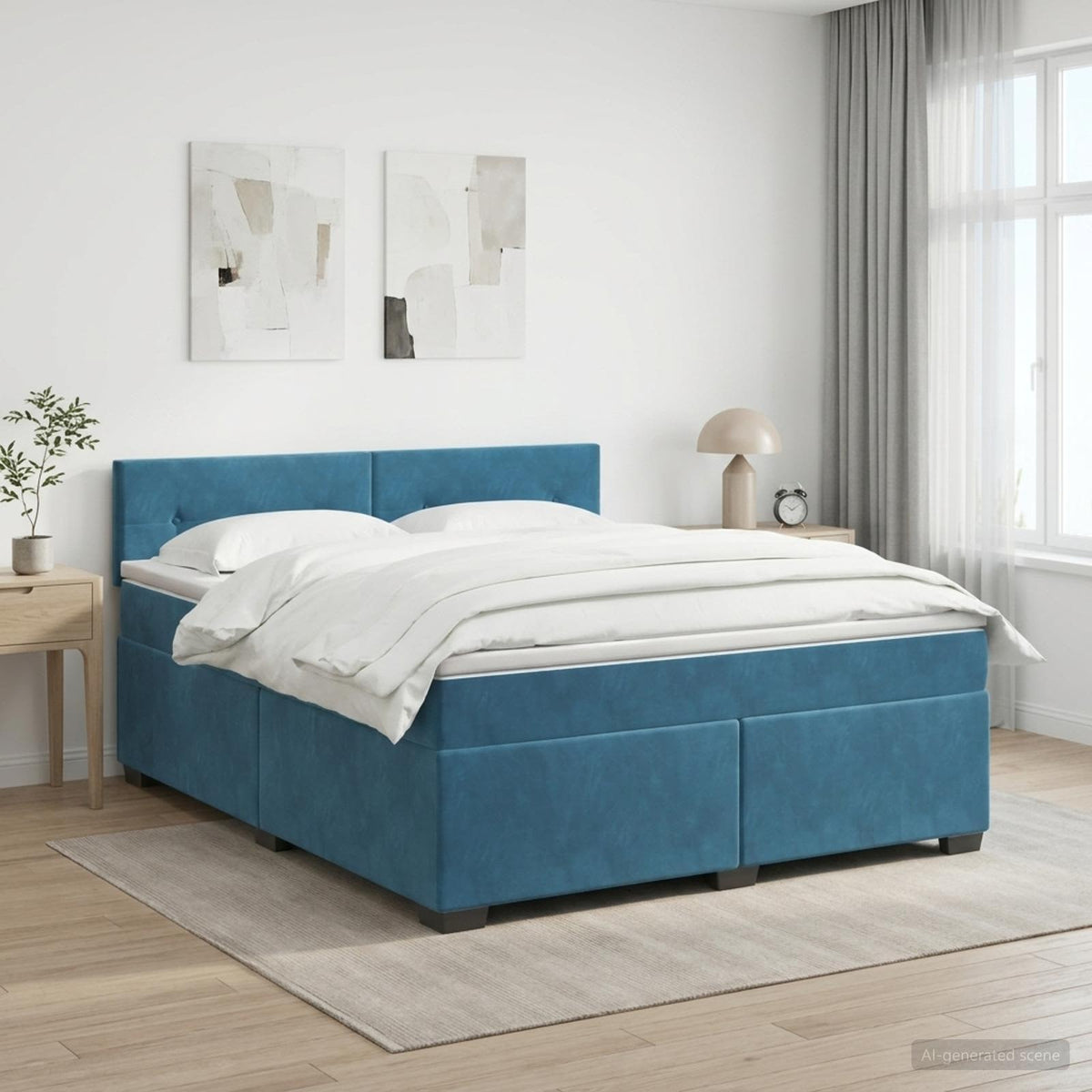 Sommier À Lattes De Lit Et Matelas Velours