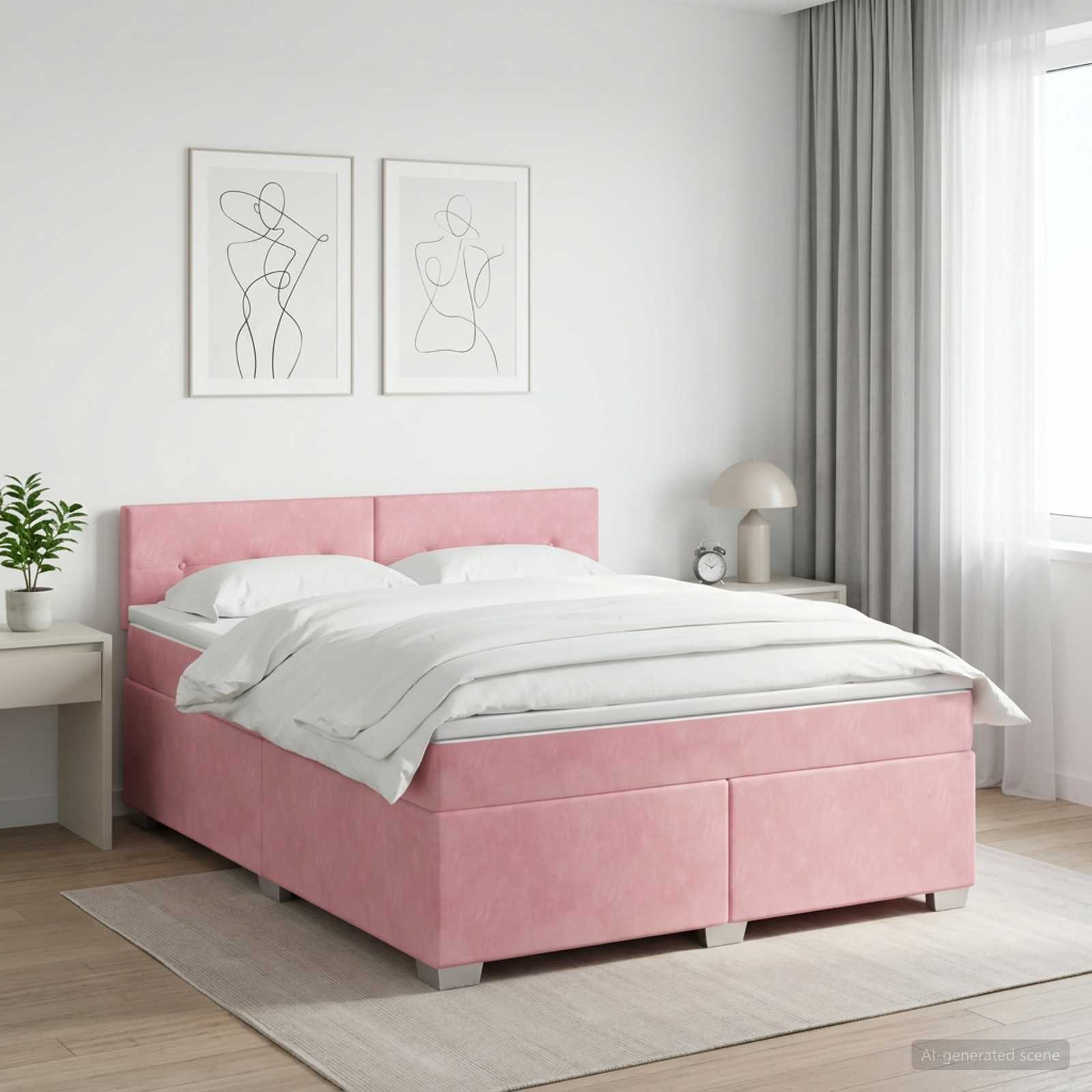 Sommier À Lattes De Lit Et Matelas Velours