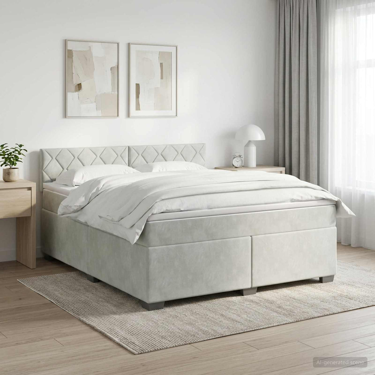 Sommier À Lattes De Lit Et Matelas Velours