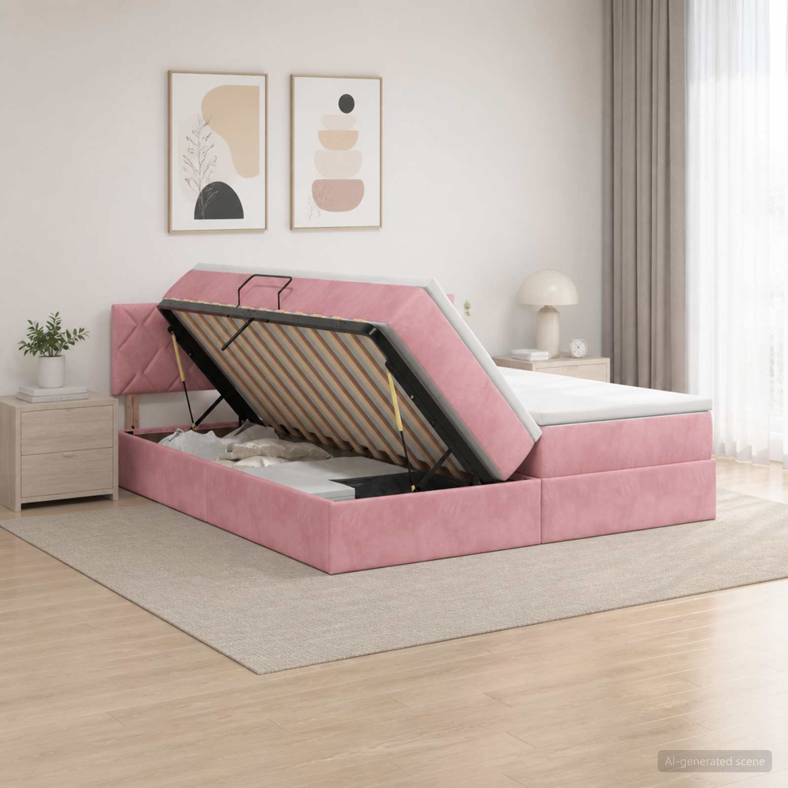 Lit De Rangement Avec Tête De Lit 2 Pc