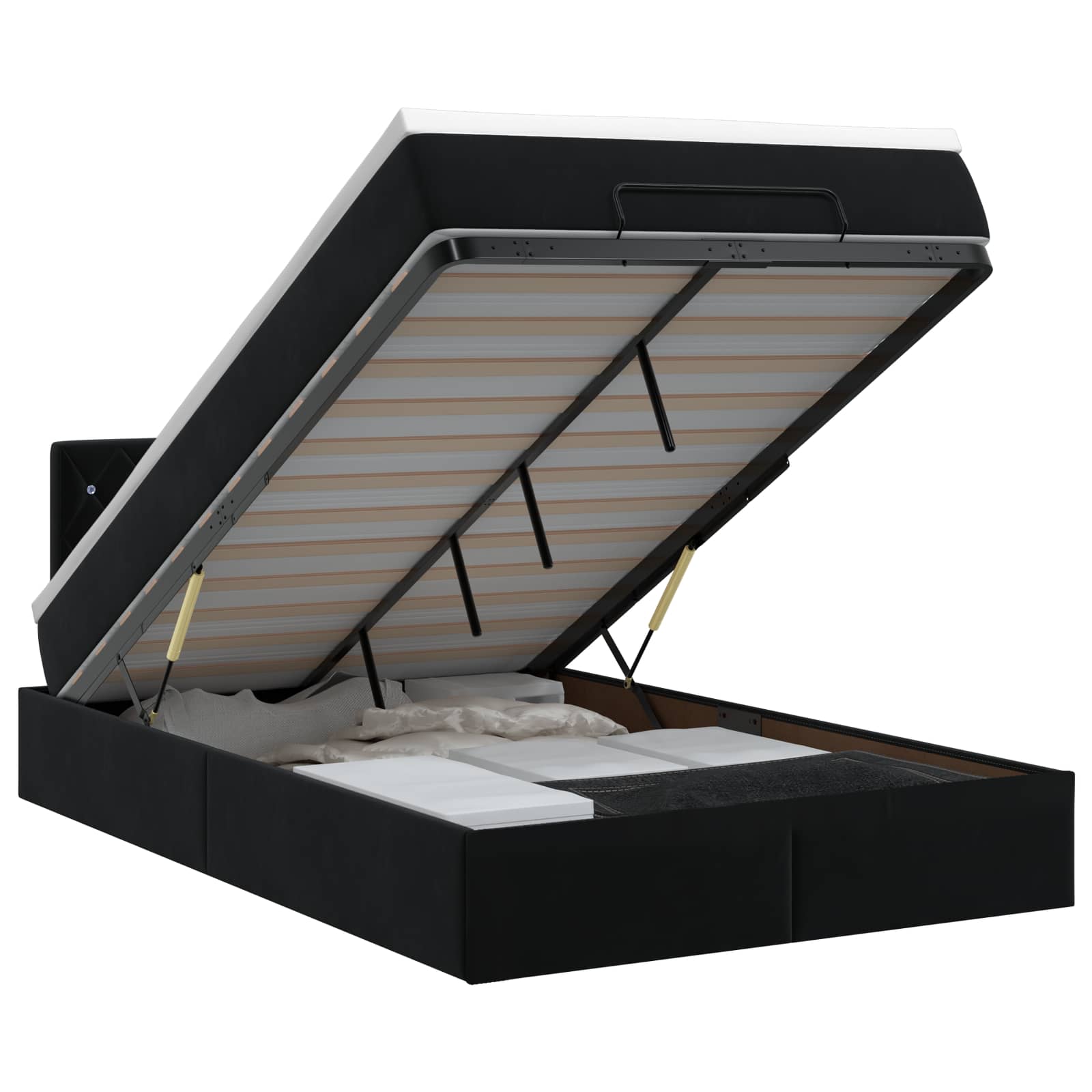 Lit Ottoman Avec Matelas Velours