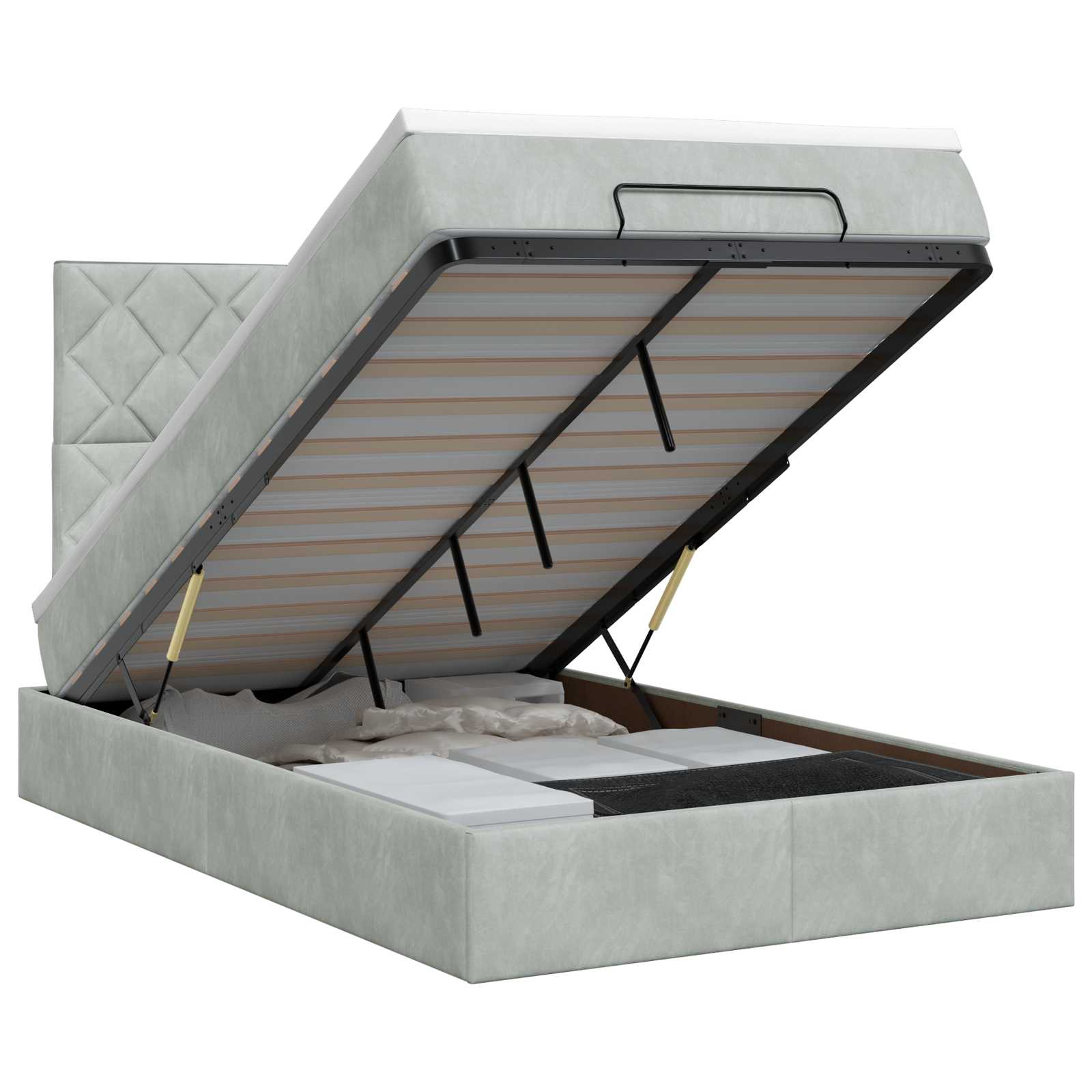Lit Ottoman Avec Matelas Velours