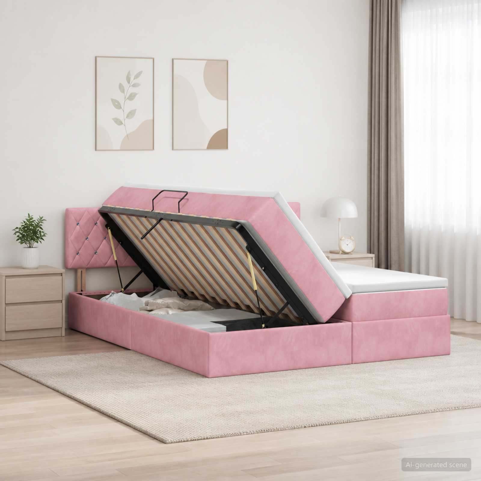 Lit De Rangement Avec Tête De Lit 2 Pc