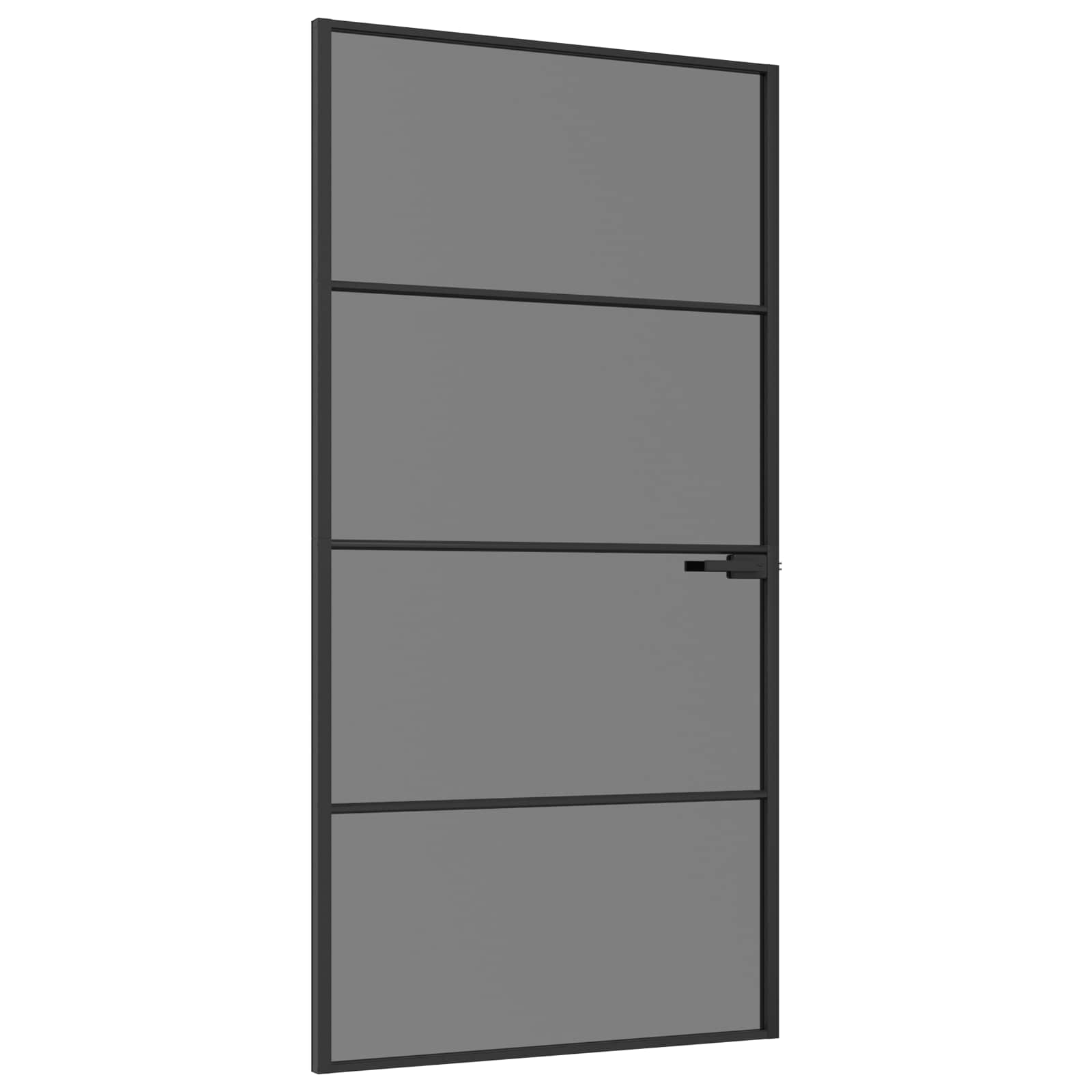 Porte Intérieure Verre Trempé Et Aluminium