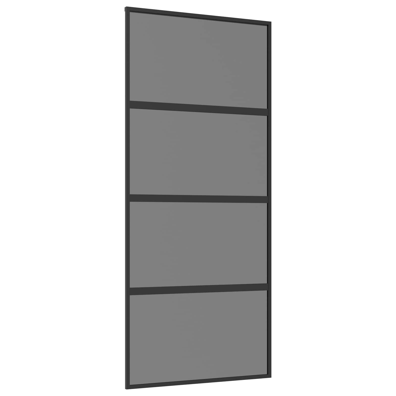 Porte Coulissante Verre Trempé Et Aluminium