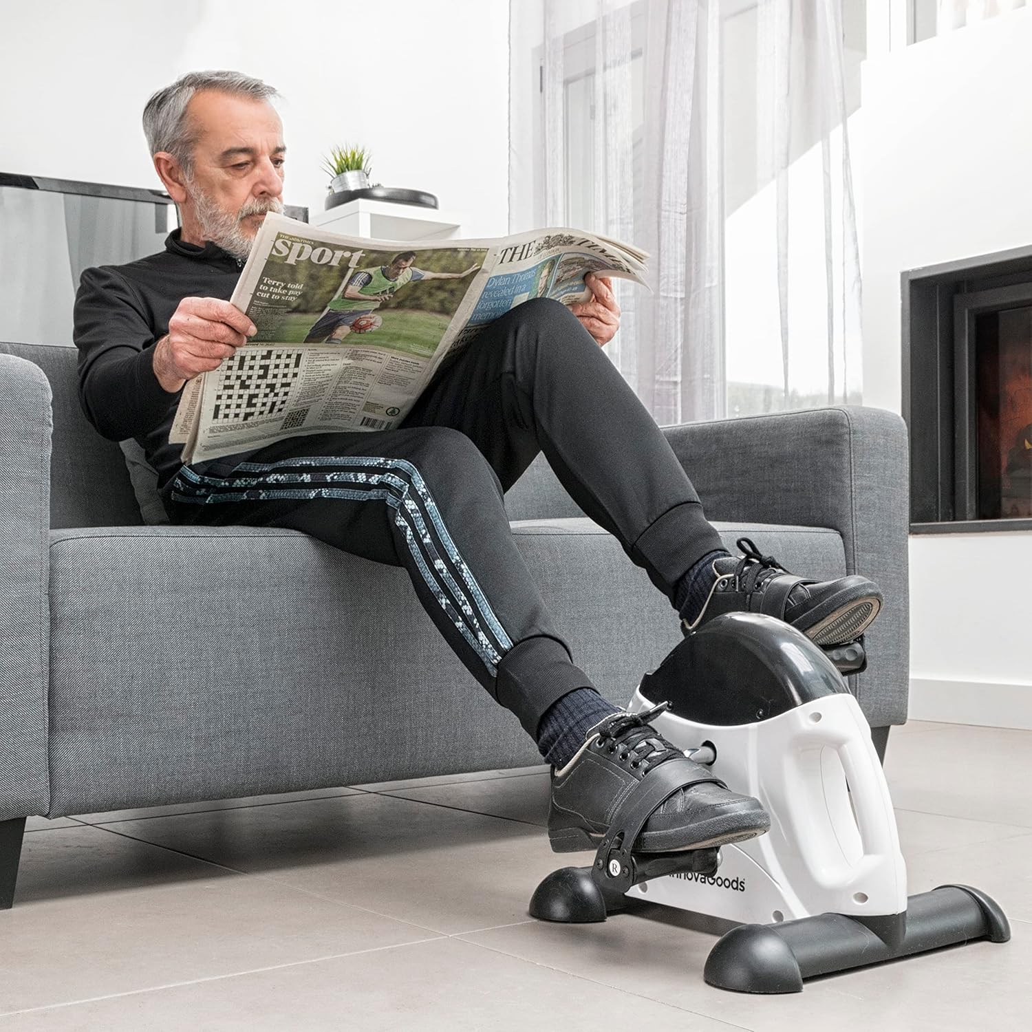 InnovaGoods® Pédales d'exercice pour Les Personnes âgées, idéales pour effectuer Facilement des Exercices passifs.