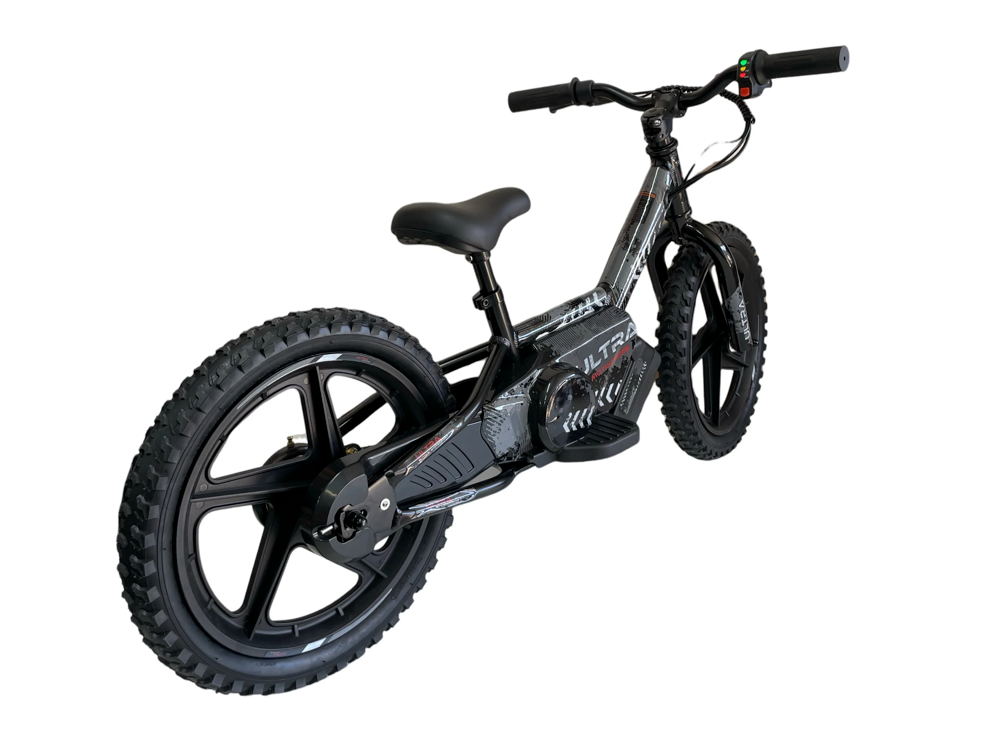 Vélo D'équilibre Électrique 24 Volts Avec Roues De 16 Pouces, Moteur Électrique - Noir