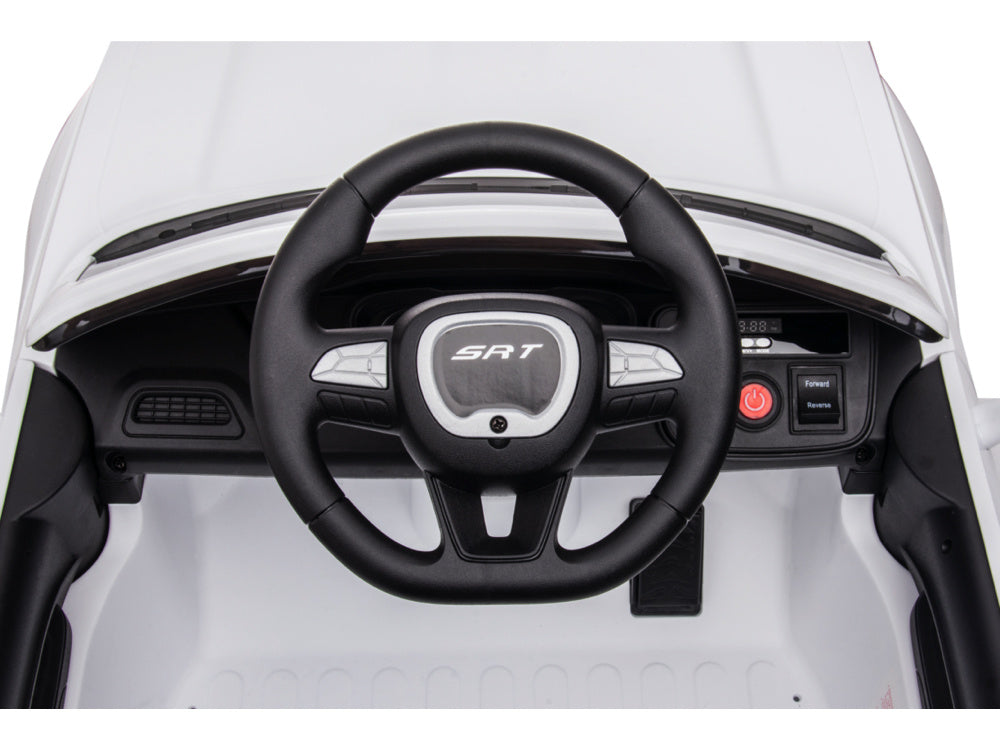 Dodge Challenger Srt, Voiture Électrique Pour Enfants 12 Volts, Siège En Cuir, Pneus En Caoutchouc, Voiture À Batterie Pour Enfants !