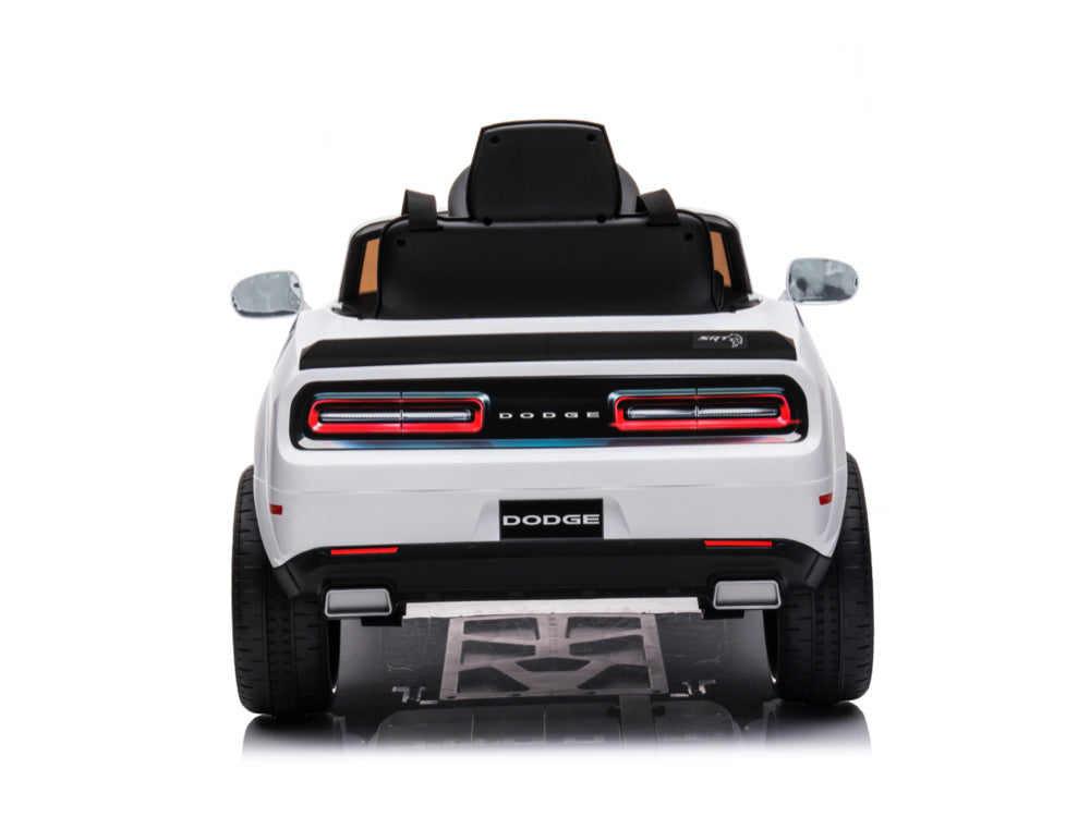 Dodge Challenger Srt, Voiture Électrique Pour Enfants 12 Volts, Siège En Cuir, Pneus En Caoutchouc, Voiture À Batterie Pour Enfants !