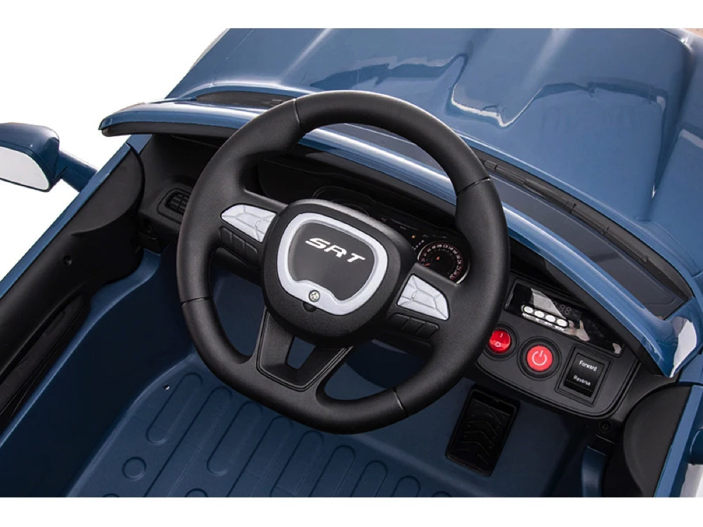 Dodge Challenger Srt, Voiture Électrique Pour Enfants 12 Volts, Siège En Cuir, Pneus En Caoutchouc, Voiture À Batterie Pour Enfants !