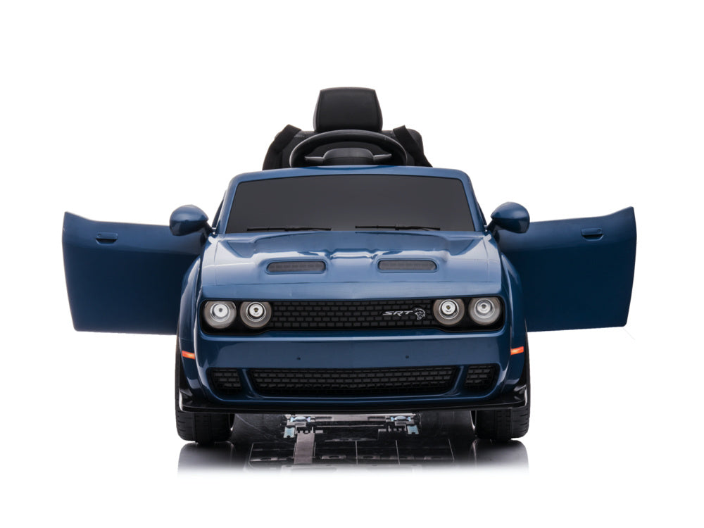 Dodge Challenger Srt, Voiture Électrique Pour Enfants 12 Volts, Siège En Cuir, Pneus En Caoutchouc, Voiture À Batterie Pour Enfants !