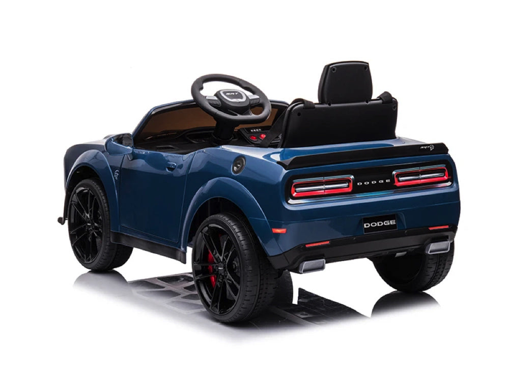 Dodge Challenger Srt, Voiture Électrique Pour Enfants 12 Volts, Siège En Cuir, Pneus En Caoutchouc, Voiture À Batterie Pour Enfants !