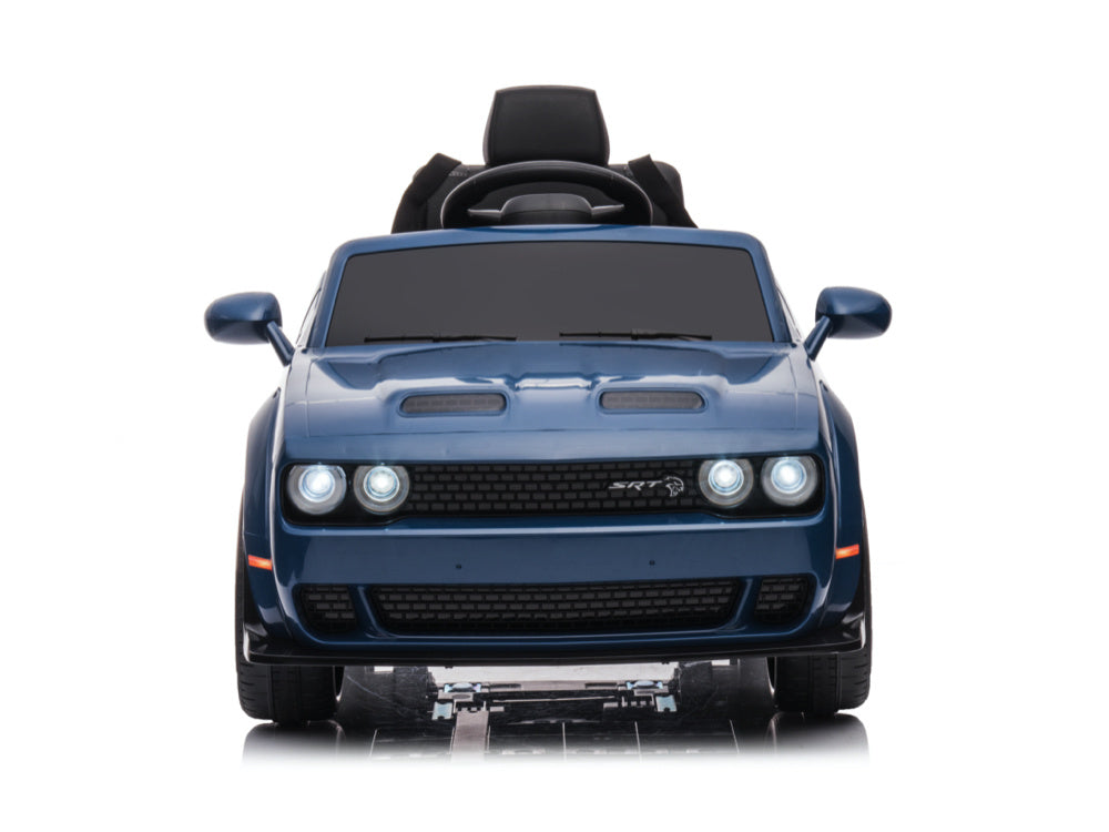 Dodge Challenger Srt, Voiture Électrique Pour Enfants 12 Volts, Siège En Cuir, Pneus En Caoutchouc, Voiture À Batterie Pour Enfants !