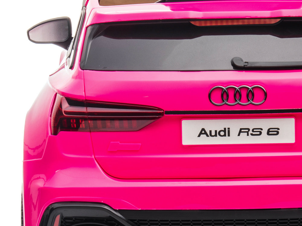 Audi Rs6, Voiture Électrique Pour Enfants 12 Volts Avec Pneus En Caoutchouc, Siège En Cuir Et Plus Encore !