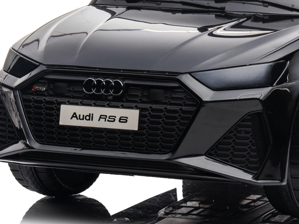 Audi Rs6, Voiture Électrique Pour Enfants 12 Volts Avec Pneus En Caoutchouc, Siège En Cuir Et Plus Encore !