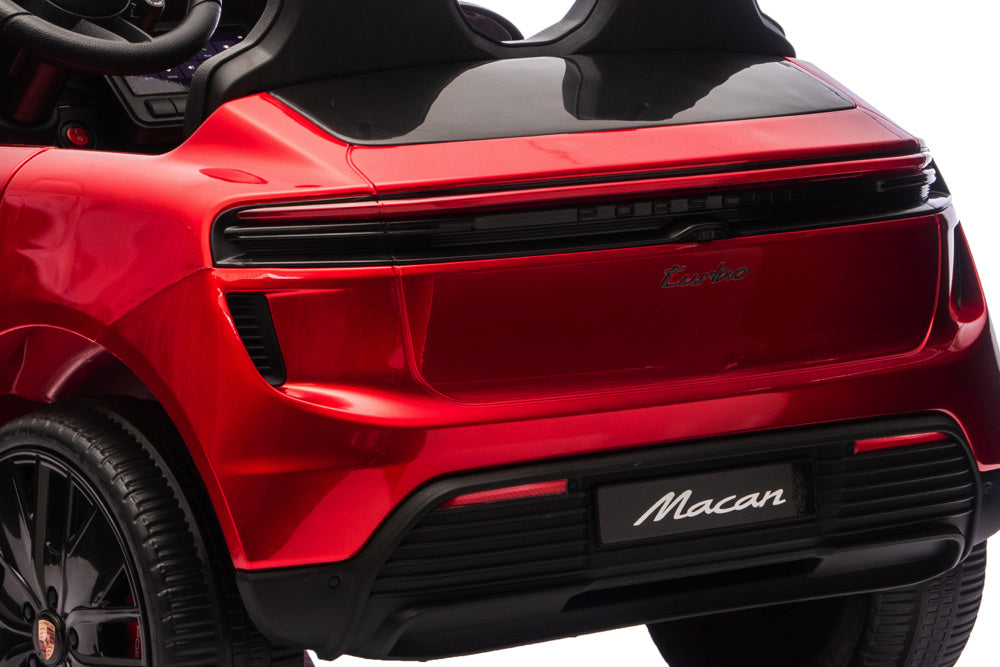 Porsche Macan Turbo Voiture Électrique Pour Enfants Avec Batterie Au Lithium, Module Musical, Pneus En Caoutchouc Et Bien Plus Encore.