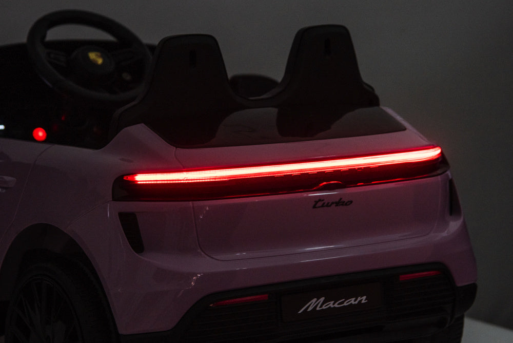 Porsche Macan Turbo Voiture Électrique Pour Enfants Avec Batterie Au Lithium, Module Musical, Pneus En Caoutchouc Et Bien Plus Encore.