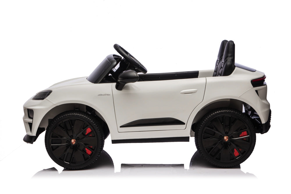 Porsche Macan Turbo Voiture Électrique Pour Enfants Avec Batterie Au Lithium, Module Musical, Pneus En Caoutchouc Et Bien Plus Encore.