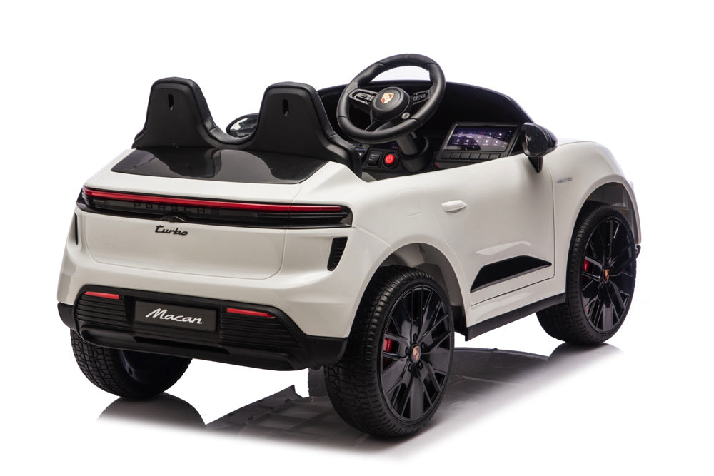Porsche Macan Turbo Voiture Électrique Pour Enfants Avec Batterie Au Lithium, Module Musical, Pneus En Caoutchouc Et Bien Plus Encore.
