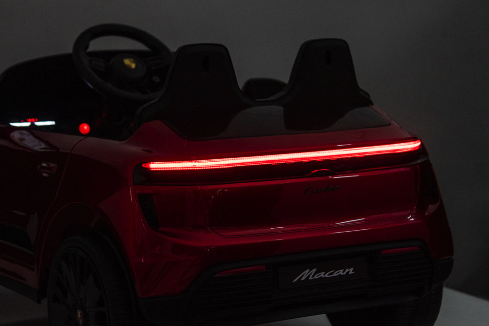 Porsche Macan Turbo Voiture Électrique Pour Enfants Avec Batterie Au Lithium, Module Musical, Pneus En Caoutchouc Et Bien Plus Encore.