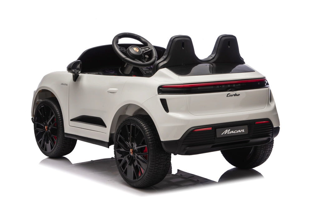 Porsche Macan Turbo Voiture Électrique Pour Enfants Avec Batterie Au Lithium, Module Musical, Pneus En Caoutchouc Et Bien Plus Encore.