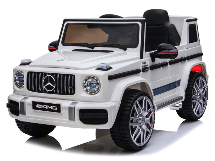 Mercedes G63 Amg, Voiture Électrique 12V Pour Enfants Avec Batterie Lithium, Pneus En Caoutchouc, Siège En Cuir Et Plus Encore
