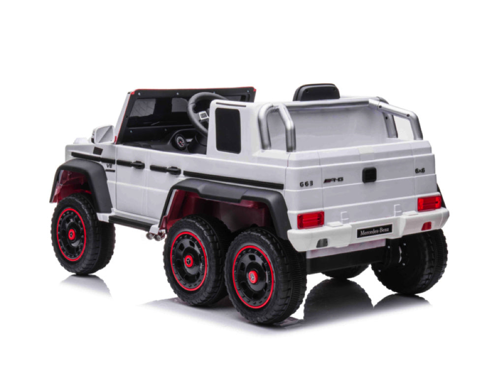 Mercedes-Benz G63 6X6, 12V Avec Pneus En Caoutchouc Et Plus Encore !