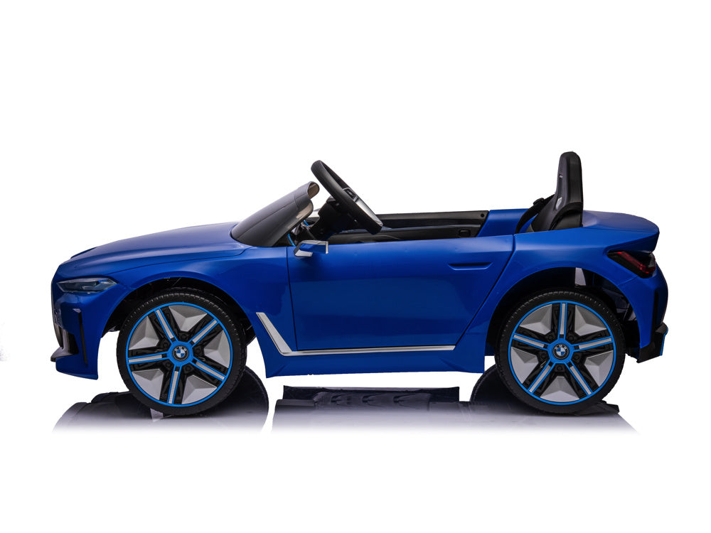 Bmw I4, Voiture Électrique Pour Enfants, 12V, Siège En Cuir, Module Musique Et Plus Encore !