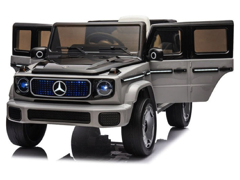 Mercedes Benz Eqg, Voiture Électrique Pour Enfants 12 Volts Avec Pneus En Caoutchouc, Siège En Cuir Et Plus Encore !
