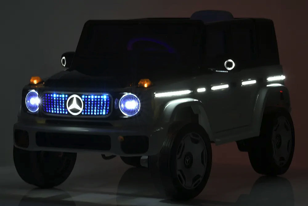 Mercedes Benz Eqg, Voiture Électrique Pour Enfants 12 Volts Avec Pneus En Caoutchouc, Siège En Cuir Et Plus Encore !