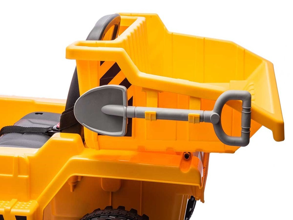 Véhicule De Travail Avec Coffre, Voiture Électrique Pour Enfants 12 Volts, 4 Moteurs, Pneus En Caoutchouc Et Siège En Cuir Artificiel !