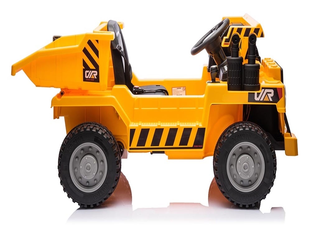 Véhicule De Travail Avec Coffre, Voiture Électrique Pour Enfants 12 Volts, 4 Moteurs, Pneus En Caoutchouc Et Siège En Cuir Artificiel !