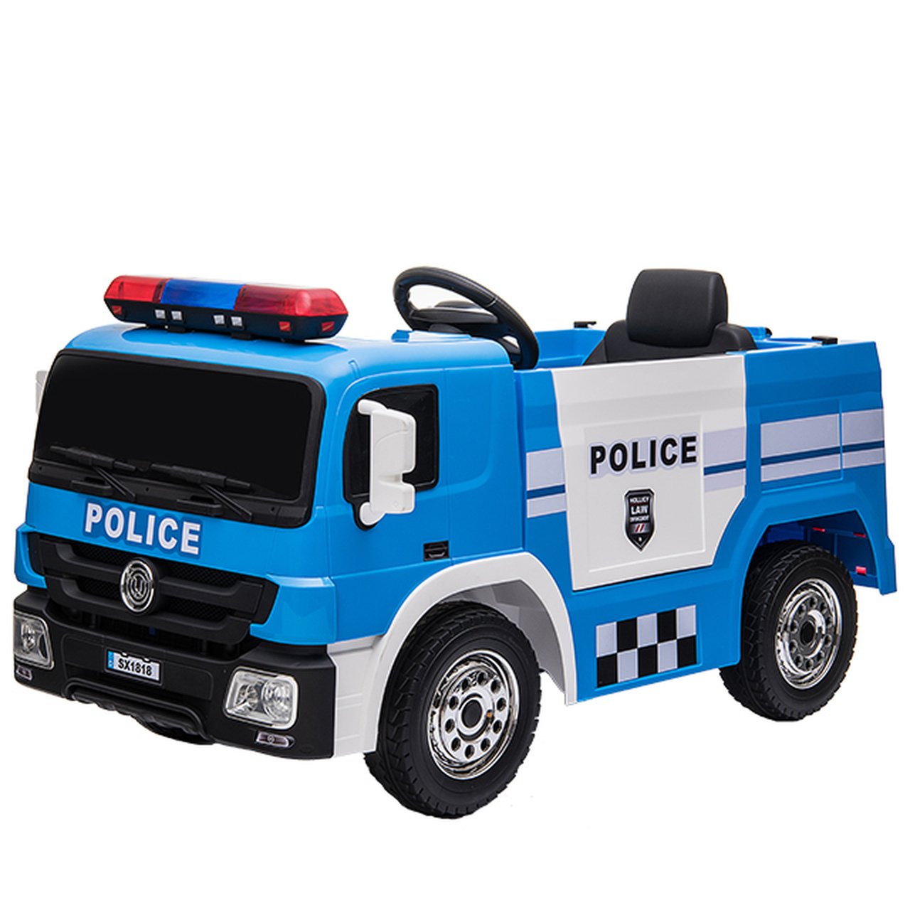 Camion De Police Électrique 12 V Bleu