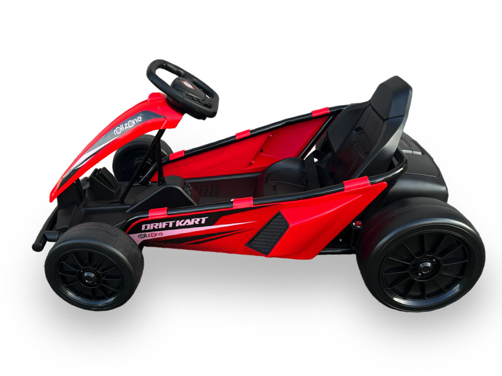 Rollzone Drift Go-Kart, Kart Lithium 24 Volts Avec Moteurs 200 Watts, Nouvelle Édition !