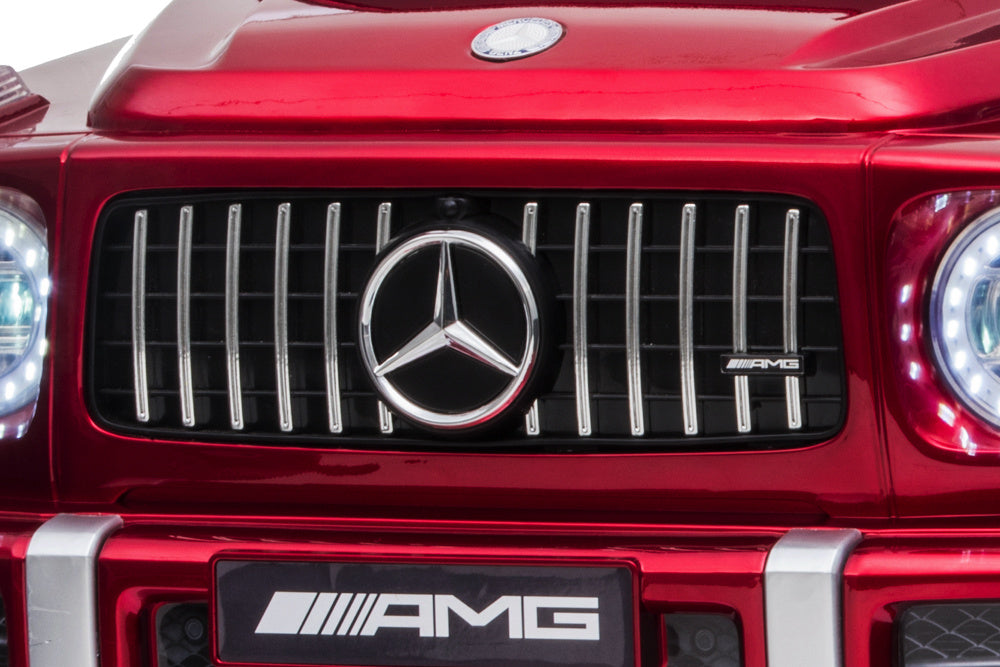 Mercedes G63, Voiture Électrique Pour Enfants Avec Batterie Lithium 12 Volts, Pneus En Caoutchouc, Siège En Cuir Et Bien Plus Encore !